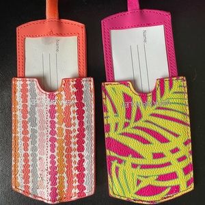 Vera Bradley ID tag lot of two